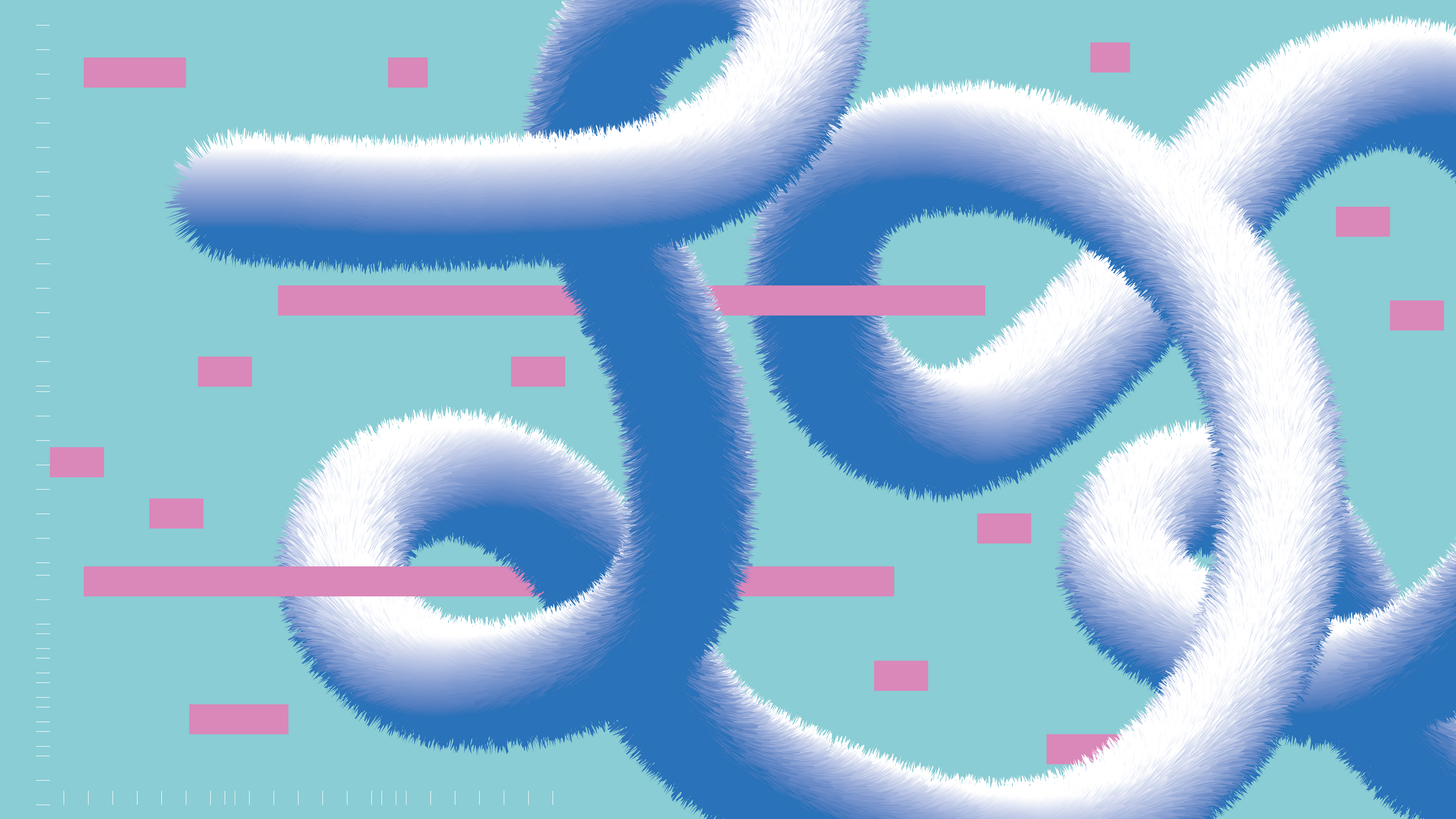 furry and swirly whimsical lines